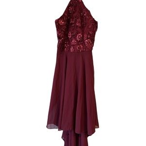 Speechless strappy Sequin high low dress